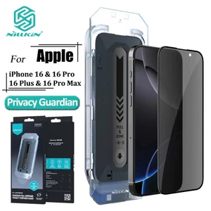 Kính cường lực chống nhìn trộm NILLKIN cho IPhone 17 Pro Max Air 16 Pro 15 14 13 12 kèm khung trợ dán