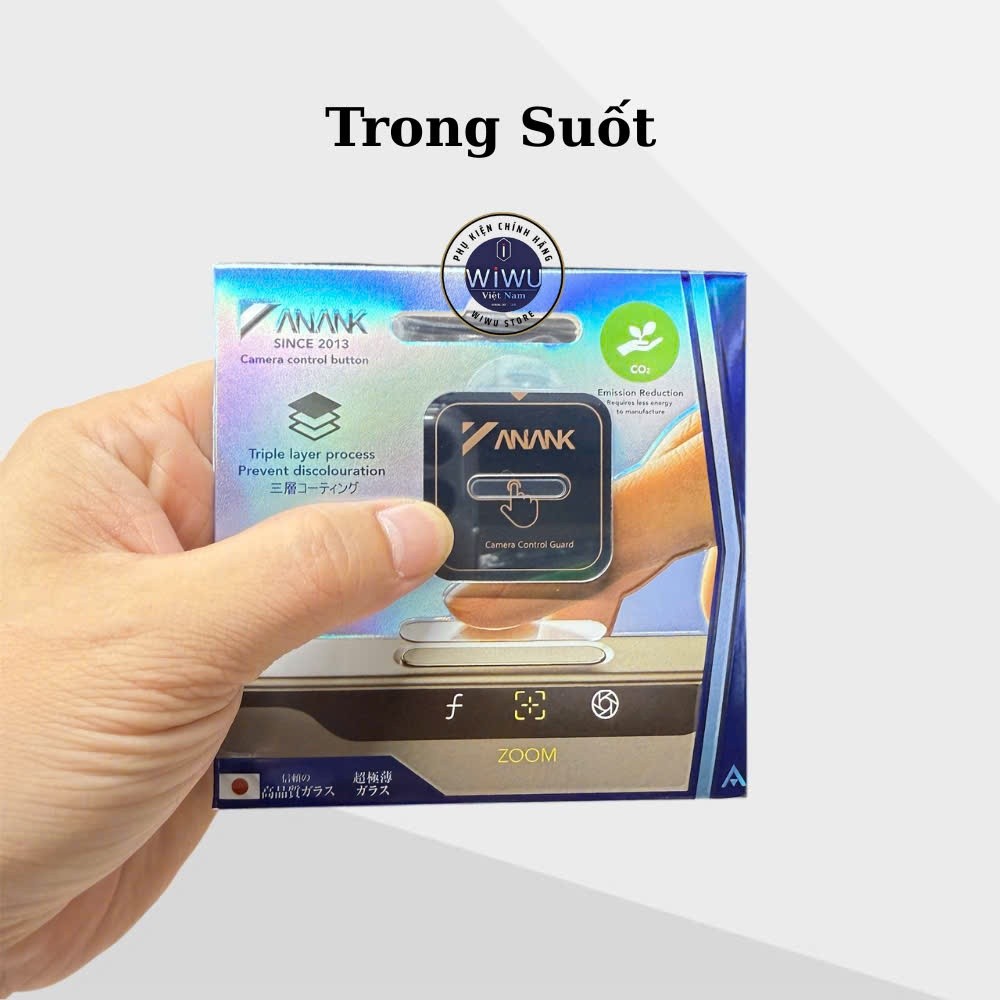 [Chính Hãng] Miếng Dán Bảo Vệ Nút Camera Control Button ANANK Cho iPhone 16 Series - Bảo Vệ Chống Trầy, Cảm Giác Zin