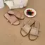 TT Flat Dệt Giày Sandal Mũi Mở Dép Nữ Mùa Hè 2026 Phong Cách Mới