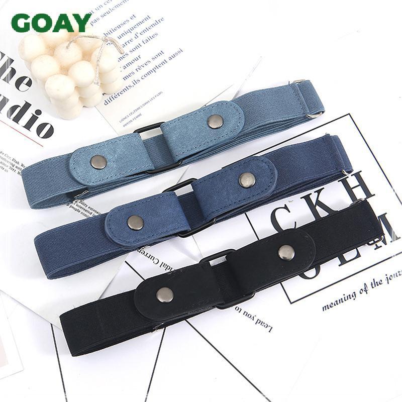 Thắt lưng GOAY không dây co giãn cho quần jeans, phù hợp nữ và nam