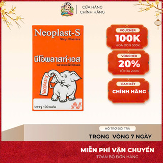 [COMBO LỐC 10 HỘP] Băng Keo Cá Nhân Con Voi Neoplast-S Thái Lan