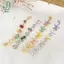 Mặt dây chuyền cubic zirconia nhiều màu, điều chỉnh chiều dài được, dùng làm phụ kiện necklace hoặc Bracelet