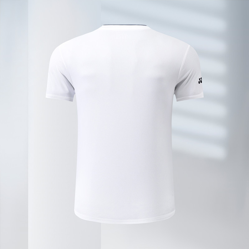 Áo sơ mi ngắn tay thể thao YONEX, khô nhanh và thoáng khí, phù hợp cho các môn như cầu lông hoặc quần vợt