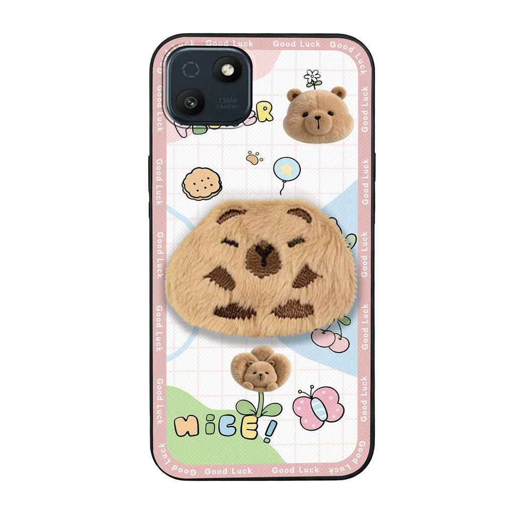 Ốp Điện Thoại Miếng Dán Vải Bền Cho Wiko T10 Túi Điện Thoại Dễ Thương 3D TPU Chống Bụi Bẩn Sang Trọng Chống Thấm Nước Hoạt Hình Thiết Kế Thời Trang Chống Va Đập Vỏ Mềm Thêu Ba Chiều
