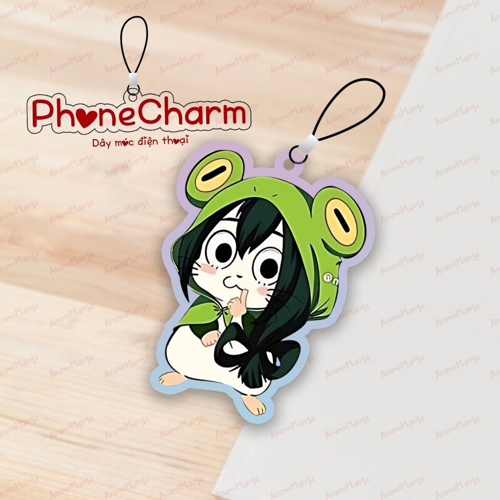 Móc Treo Điện Thoại Nền Màu My Hero Academia Midoriya Bakugo All Might Todoroki Phonecharm Chibi 3cm  Animemanga