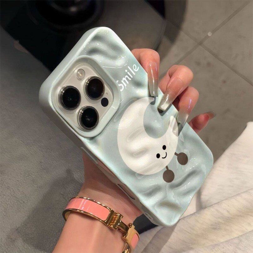 Ốp điện thoại mềm họa tiết mặt trăng gấp sang trọng cho Redmi Note 8 14 12 Redmi Note 11 11S 12S Redmi Note 10 10S Redmi Note 9 Vỏ chống sốc kẹo