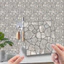 LA015 Giả Da Ngói Miếng Dán Retro Cobblestone Sàn Miếng Dán Trang Trí Nhà Cửa Tự Dính Chống Thấm Nước DIY Dán Tường