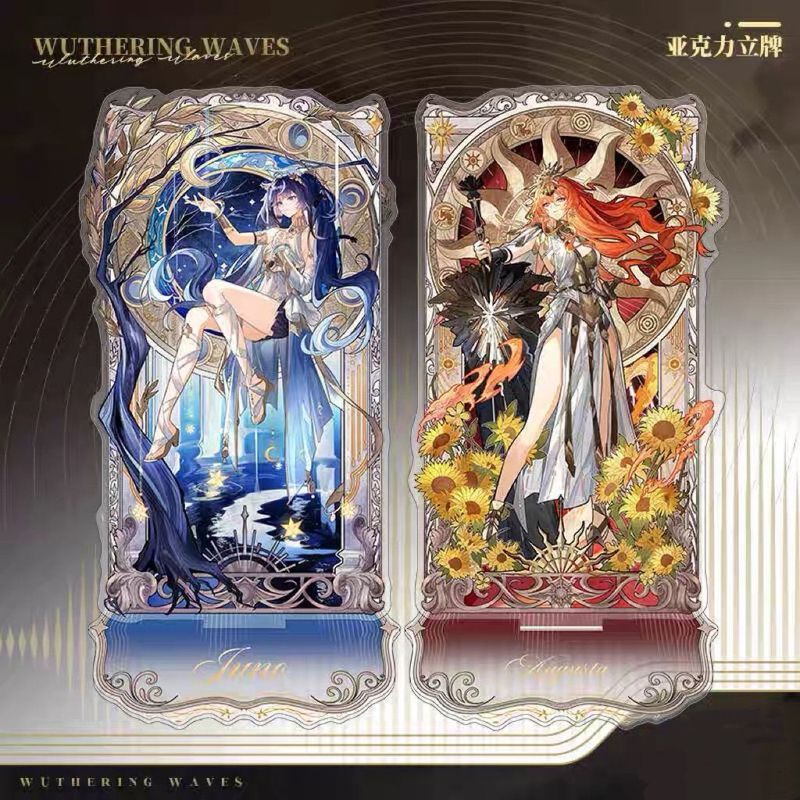 Wuthering Waves Tarot Series Acrylic Đứng - Augusta & Yuno Anime Hình Trang Trí Bàn Làm Việc 10cm Sưu Tập Quà Tặng