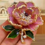 Lapel Pin Nữ Hoa Mẫu Đơn Trâm Cài Lấp Lánh Kim Cương Giả Men Huy Hiệu Ve Áo Phụ Kiện Thanh Lịch Cho Áo Khoác Túi Khăn – Quà Tặng Thời Trang Cho Thời Trang Đông Nam