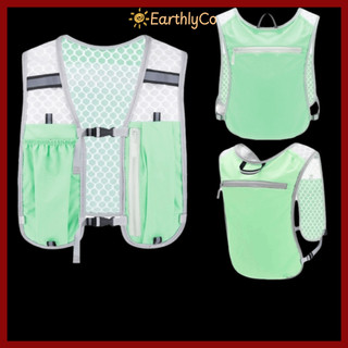 Áo Vest Chạy Bộ EARTHLYCO - Nhẹ, Phản Quang, Có Holder Điện Thoại và Túi Ngực Chống Nước