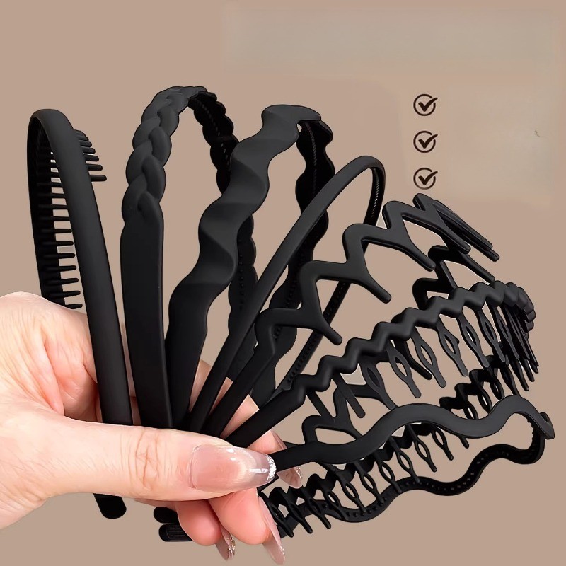 Băng đô rửa mặt thời trang Black Wave Hàn Quốc dành cho nam