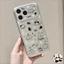 Ốp Điện Thoại Gương Bạc Puppy Cho OPPO A6 A5 A3 Pro Plus A2X A1X A80 A78 A77 A73 A57 A53 A53S A33 2022 2020 F31 Pro F29 5G 4G Vỏ Mềm Hình Mèo Ins Phong Cách Dễ Thương