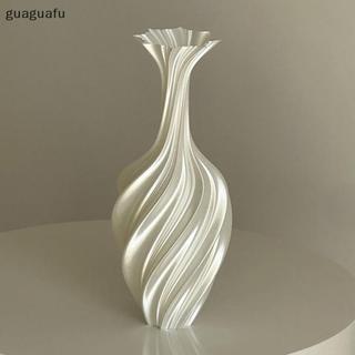 [guaguafu] Bình in 3d Bình hoa phong cách hiện đại có họa tiết xoáy Bình trưng bày hoa thẩm mỹ cho phòng khách Trang trí máy tính để bàn VN