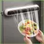 Dụng cụ cắt trượt bọc Cling Wrap để đóng gói thực phẩm Tiết kiệm không gian Từ tính Cling Wrap Dispenser Cutter cho gelhvn