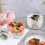 TRTR Hộp đựng yến mạch qua đêm Hộp đựng bột yến mạch di động có nắp và thìa 600ml Hộp đựng đồ ăn có thể tái sử dụng VN