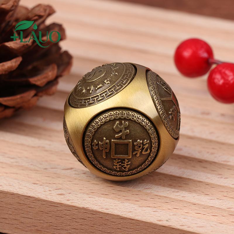 Springevenstar Sáu Mặt Bốn Phước Lành Lu Tiền Fidget Spinner Đồng Thau Giảm Căng Thẳng Khối Giải Nén Bóng Fidget Đồ Chơi Thủ Công Springevenstar