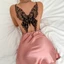 Ice Silk Satin Sling Đầm Mô Phỏng Lụa Gợi Cảm Bướm Váy Ngủ Nữ Mô Phỏng Lụa Thường Đeo Váy Ngủ