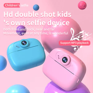Camera in tức thì cho trẻ em với Camera trước và sau HD kép Phim hoạt hình Ghi Video Quà tặng học sinh hoàn hảo cho trẻ em Bé trai và Bé gái E2EI