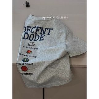 Trẻ Em Quần Áo Trẻ Em Bé Trai Chữ Áo Thun Trẻ Em Mùa Hè Tay Ngắn Bé Gái Cotton T Baby Top