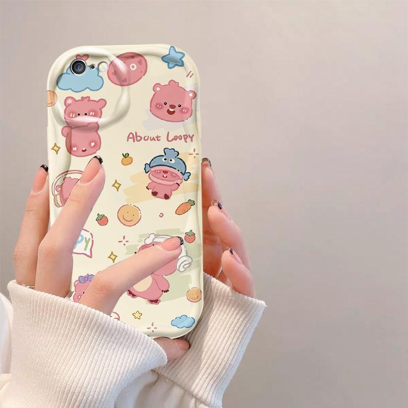 Thích Hợp Cho iPhone 6 6S 6 Plus 6S Plus 7 8 Plus SE 2020 3D TPU Mềm Hoạt Hình Dễ Thương Loopy Vỏ Điện Thoại Chống Sốc