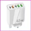 Khối sạc loại C Khối sạc nhanh 4 cổng PD Bộ sạc USB C di động tốc độ cao cho máy tính xách tay Máy tính bảng Tai nghe lyuvn