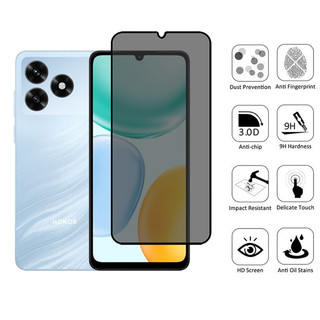 2 trong 1 Honor X5d Plus Bảo vệ màn hình kính cường lực riêng tư cho Honor X7d X7c X8c X6c X6b X8b X7b X5b X5c 4G Phim chống gián điệp + Phim ống kính máy ảnh