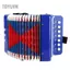 Toyuvn Trẻ em 7 phím 2 Bass Mini nhỏ Accordion Giáo dục Nhạc cụ Nhịp điệu Đồ chơi