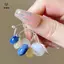 Bông Tai Acrylic Vintage Quạt Hình - Phong Cách Thời Trang và Dân Tộc cho Nữ