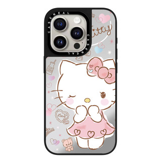 Ốp điện thoại gương màu hồng CASENEAL Kitty chất lượng cao Thích hợp cho iPhone 17ProMax 17pro 17 air 16promax 16 15promax 15 14promax 13 13promax Ốp lưng cứng chống rơi thời trang
