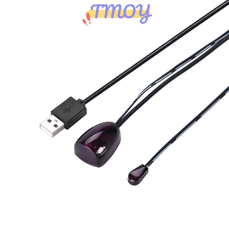 Bộ chuyển đổi USB TMOY IR Bộ mở rộng từ xa hồng ngoại Bộ thu lặp Bộ phát Emmiter Áp dụng cho tất cả các thiết bị điều khiển từ xa TMOY