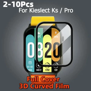 2-10 Chiếc Cong Kính Cường Lực Phim Cho Kieslect L11 KS 2 Pro Mini Đen Edge Bảo Vệ Màn Hình Cho Kieslect KR Pro Ltd 2 K11 K10 Chống Vân Tay Phim Kính HD