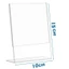 Đế trưng bày Acrylic SHUPUN, Khung ảnh để bàn trong suốt 10cmx15cm, Khung quảng cáo cỡ A6 hai mặt Giá đỡ bảng trưng bày trưng bày