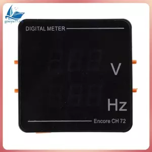 Bảng điều khiển tần số Vôn kế kỹ thuật số nâng cấp HZ-Tester AC50-500V 10-99.9HZ Màn hình chữ số đỏ