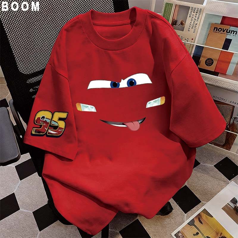 BOOM Áo thun nữ kiểu hàn quốc form rộng tay lỡ cổ tròn cotton mát - hè hot trend in cách dễ thương áo phông form vừa #09