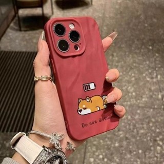 Dành Cho IPhone 17 16 15 14 13 12 11 Pro Max X XR XS Max 7 8 Plus Phim hoạt hình sạc Puppy Pleated Shell