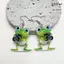 Bông tai ếch họa tiết hoạt hình dành cho nữ Acrylic Hình động vật Vui nhộn Phụ kiện nhẹ cho kỳ nghỉ hè Sử dụng mới