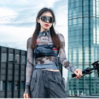 Kính râm gọng lớn liền mạch, phù hợp đi xe đạp và leo núi, chống nắng và gió