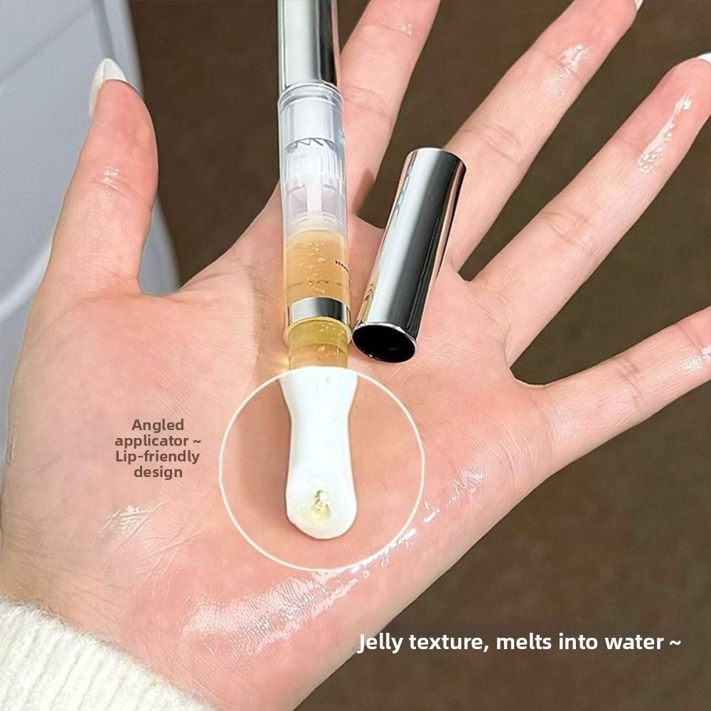 AFTEROF Son Bóng, Bút Dầu Môi Dưỡng Ẩm Không Dính, Hương Vị Ong Dễ Thương Sáng Bóng Hydrating Môi Trang Điểm Chăm Sóc Môi