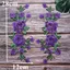 Miếng Dán Hoa Hồng JVSUB, Miếng Dán Hoa Thêu Hoa 12cm x 28cm, Thời Trang Thanh Lịch Màu Xanh Tím Thêu Sửa Chữa Miếng Dán Trang Trí Đám Cưới DIY