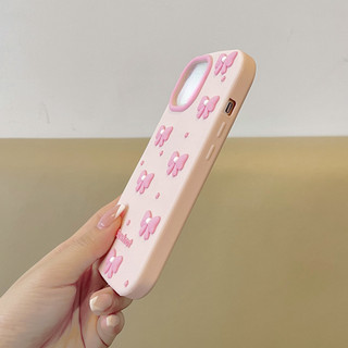 Quà Tặng Bé Gái Nơ Ngọc Trai Ốp Lưng Điện Thoại Redmi Note 15 14 13 Pro 14 Pro + 13C 5G 4G Dày Chống Rơi Mềm Dễ Thương
