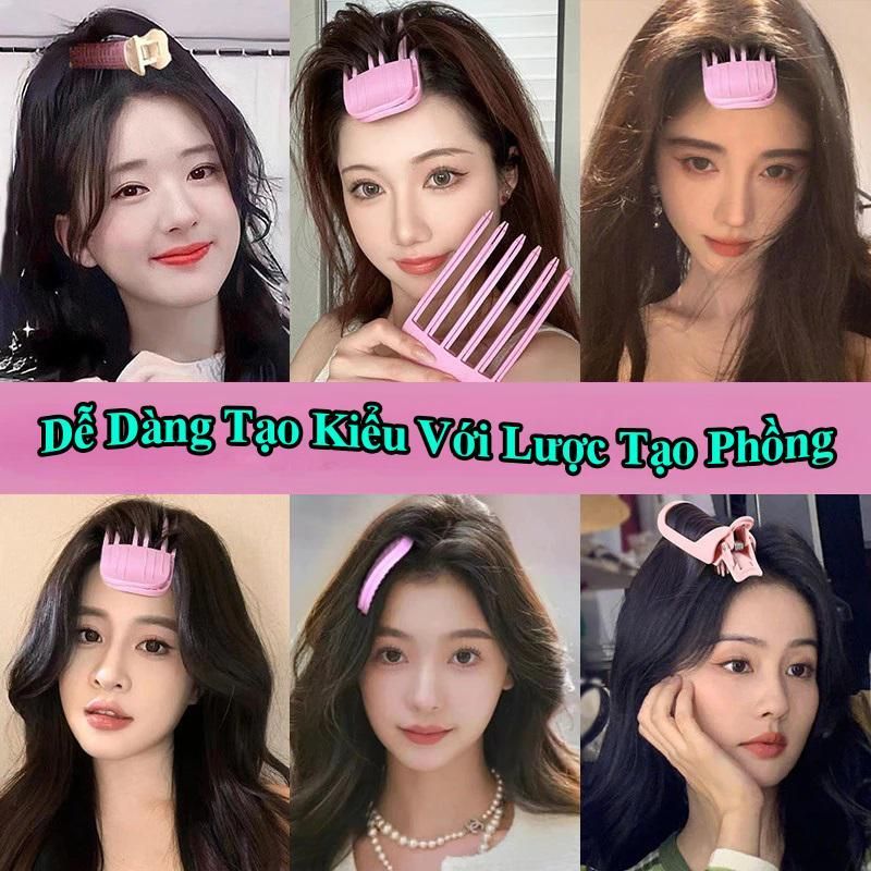 [Set 2 Chiếc] Combo 3 Răng Và 6 Răng Lược Làm Phồng Chân Tóc, Kẹp Tạo Phồng Chân Tóc Mái Thời Trang Hàn Quốc
