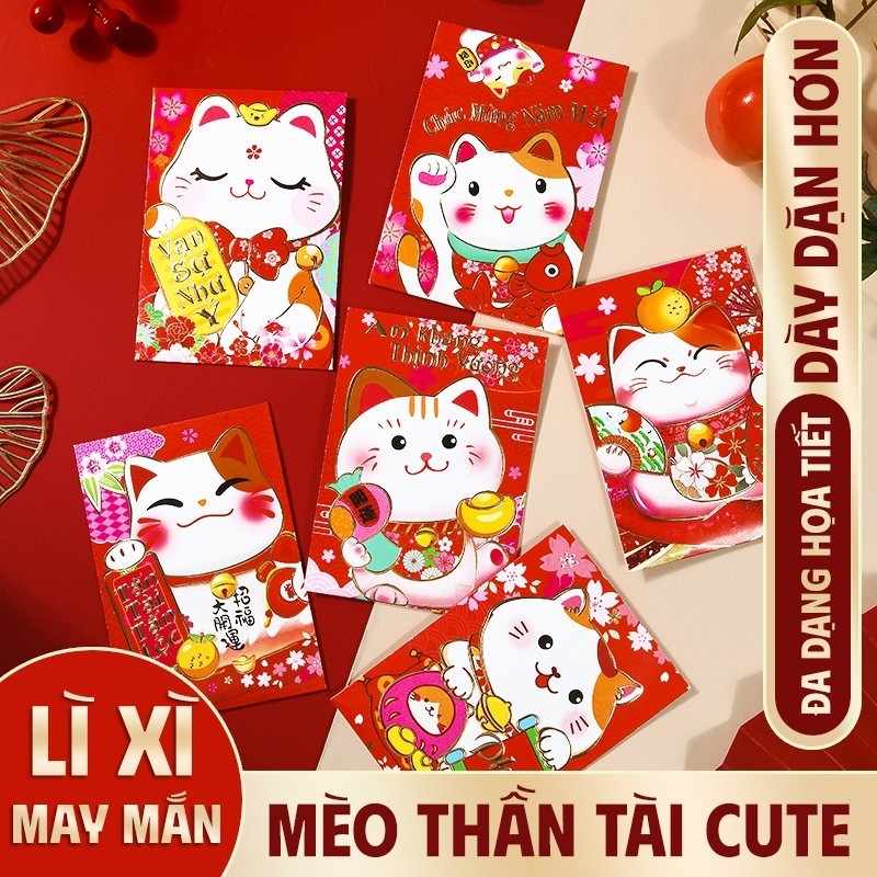 Bao Lì Xì Tết Bính Ngọ 2026 Mẫu Mới – Thiết Kế Túi Nhỏ Xinh Đậm Văn Hóa Dân Gian, Set 36 Bao Đẹp Ý Nghĩa