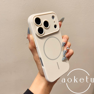 Ốp điện thoại từ tính mờ cửa sổ lớn sang trọng phù hợp cho iPhone 12 13 14 15 16 17 Pro Max Vỏ mềm silicon đen trắng cao cấp