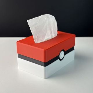 Hộp đựng khăn giấy hình quả bóng Pokémon Poke Hàng hóa hoạt hình Hộp giấy in 3D thời trang đơn giản hiện đại