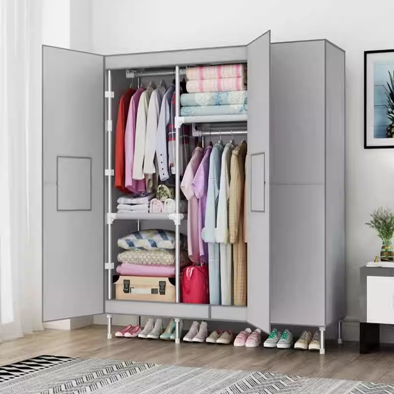 𝐎𝐥𝐢𝐟𝐞 Tủ quần áo chống bụi tủ vải đựng quần áo Ổn định và bền bỉ tủ vải Đa Năng tủ vải treo quần áo phòng ngủ