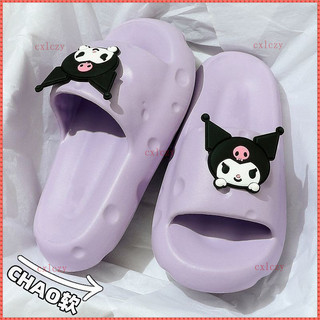 Dép Sanrio dễ thương cho chó lớn, Kuromi, quai dày, dép trong nhà