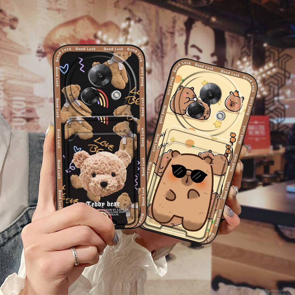 Ốp Lưng Meizu Lucky08 Silicone TPU Mềm, Họa Tiết Hoạt Hình, Khe Cắm Thẻ, Chống Sốc, Chống Bụi, Chống Thấm Nước, Bền
