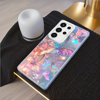 Con bướm màu được trang bị cho SAMSUNG A05 A06 A13 A14 A15 A25 A55 A35 S22 S23 S24 S25 ULTRA laser case IMD xay lỗ lớn