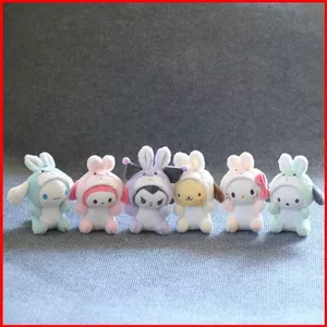 BH2 Sanrio My Melody Kuromi Pompompurin Plushie Túi búp bê sang trọng dễ thương Charm HB2