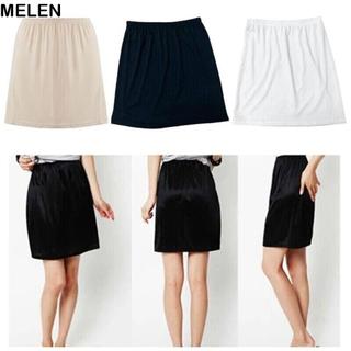 MELEN Under Dress, Váy nửa trượt làm mát, Váy Satin Đồ lót Nữ